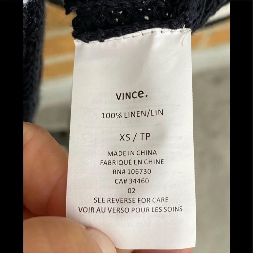 Vince Colorblock Drop Shoulder Knit Pullover XS - Picture 9 of 13